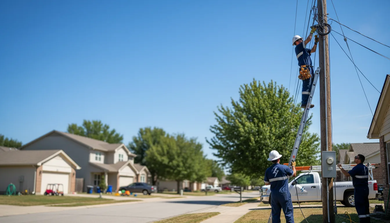 Residential electrician providing installation services in Fryburg, PA